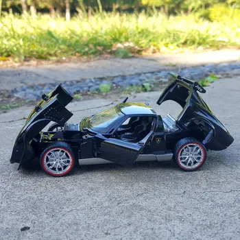  1:32 Miura Класически Ретро Сплав Модел на превозното средство за Леене Под Налягане на Метални Превозни Средства на Модел на превозното средство за Моделиране на Звука и на светлината Колекция от Бебешки Играчки Подарък