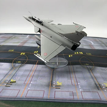  1:72 Демонстрационен модел на Изтребител Dassault Рафал Метален Военен Самолет с Поставка