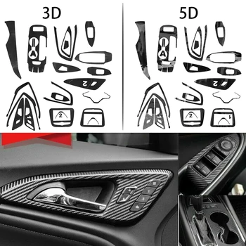  1 Комплект LHD Черен Интериор Тапицерия на Колата Стикер Врата копчето Съоръжения Въздушна Панел е Подходящ за Chevrolet Malibu 2019 2017 2018 2016 3D/5D