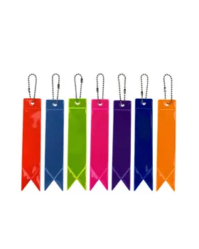  13 Цвята Отразяваща Ключодържател Чанта Окачване Лъскав Нощен Рефлектор Украса На Цветни Ленти Маркер За Безопасност На Пътното Платно Аксесоари