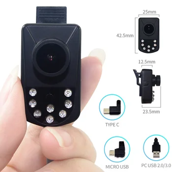  2.0 MP1080P Инфрачервена Камера Android Смартфон Външна Уеб-Камера Устройство за Нощно Виждане USB OTG Адаптер Мини Камера