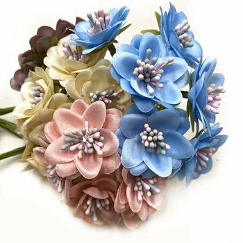  2 мм Опции Молти Изкуствени Цветя, тичинки Мини Перла Цвете чукало За Сватбеното Парти Украса на Дома САМ Аксесоари