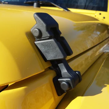  2x Абсорбатори се Затвори Капачката на Капака на Заключване За Jeep Wrangler 2007-2018 резервни Части за Дооснащения Украса на Двигателя JK Автомобилни Аксесоари Брави