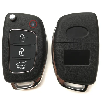  3 бутона на Ключа на Автомобила Калъф за Hyundai Santa Fe Solaris i40 ix35 Подмяна на Дистанционно Ключ черупки Флип Сгъваем Ключодържател на Кутията