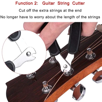  3 в 1 Устройство за смяна на китарата струните богат на функции разгъната Китара машина за садене на Щифт Гребец За китари банджо мандолини Аксесоари