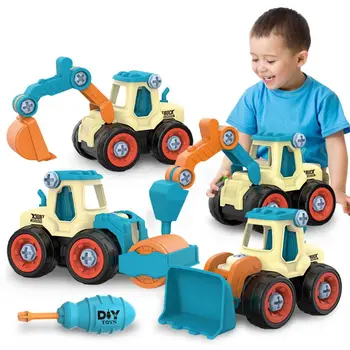  4 бр./2 бр. играчка Строителна Инженерна Машина на Пожарната Винт Монтаж и демонтаж на чудесно за деца Момчета