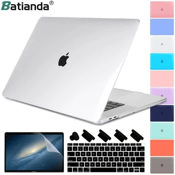  4 в 1 публикувано калъф За MacBook Retina Pro Air 13 15 16 инча 2020 A2179 A2251 A2159 A1932 A2289 със сензорен панел и клавиатура, Твърд калъф