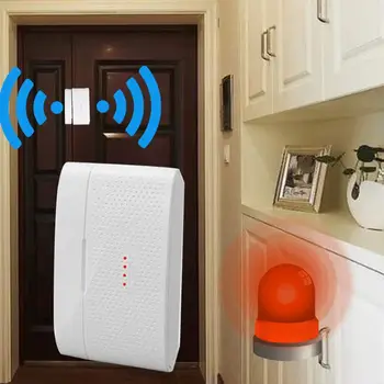  433 Mhz Безжичен Сензор За Прозорец На Вратата WiFi Магнитен Детектор За Домашна Аларма