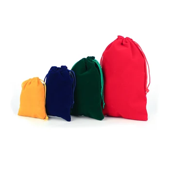  50 бр./лот, 5x7 см, 7x9 cm, 8x10 см, 9x12 см, Цветна Кадифе чанта, Опаковки за бижута, Кадифени торбички на съвсем малък, Подаръчни пакети, може да се коригира