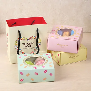  6 Кутии за опаковане на Тестени изделия окото с подарък една кутия бисквити бисквити шоколад хранене прозорци подарък за Деня на Благодарността Бъдни вечер, Великден Деца