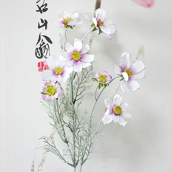  8 гола дълго стъбло Маргаритка цвете клонка моделиране фалшив цвете градина декорация на хола външен дисплей Изкуствени цветя