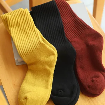 8 цветни хавлиени чорапи през зимата-основно молниеносном зернистом лек однотонном удебеляване на купчина на купчина чорапи, хавлиени чорапи