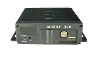  Auto Видеорекордер AHD 4-канален Мини-Мобилен Автомобилен видеорекордер 4-канален Вход за аларма SD-карта MDVR Автомобил Black box Recorder за леки и товарни автомобили