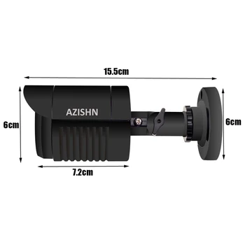  AZISHN AHD Камера 720 P/1080 P/5MP Видеонаблюдение AHDM AHD-M, HD Камера IR-Cut за Нощно виждане IP6 открит куршум Помещение 1080 P на ЛЕЩАТА