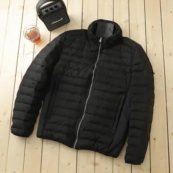  CPtopstoney 20FW Зимата лесен пуховик с подгряване, ежедневни модерно яке, черна naka сако, мъжко палто плюшевое