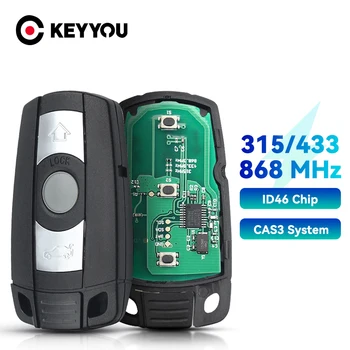  KEYYOU Дистанционно Ключ 315 Mhz 433 Mhz 868 Mhz PCF7953 чип За BMW CAS3 1/3/5/7 серия X5 X6 E60 E61 E70 E71 E87 E90 Z4 KR55WK491