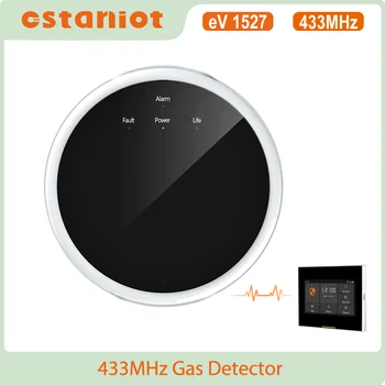  Ostaniot Sasha 433 Mhz Интелигентен Детектор за Течове на Газ Сензор за Природен Газ, Запалими Домашен LPG Газ Детектор за Сигурност За Домашна Аларма