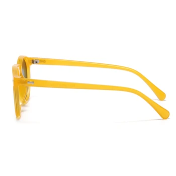  Peekaboo поляризирани слънчеви очила за мъже корейската мода шофиране кръгли слънчеви очила за жени uv400 зелен кафяв летните аксесоари