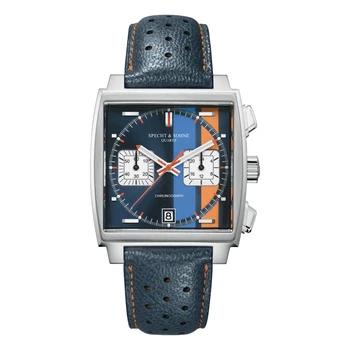  Specht & Söhne Луксозни Мъжки Часовник От Неръждаема Стомана, Японски Механизъм Многофункционален Хронограф Водоустойчив спортен часовник