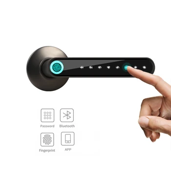  WAFU WF-016 Електронна Система за Заключване с отпечатъци от пръсти, Умен Bluetooth, Дръжка с парола, Заключване на приложения, Отключване без ключ, Поддръжка на iOS/Android