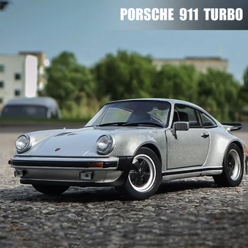  WELLY 1:24 Porsche 911 Turbo 3.0 1974 Модел на Колата от сплав, Леене под Налягане и Играчки превозни Средства, са подбрани Машина, детски Играчки, подаръци за рожден Ден за момчета