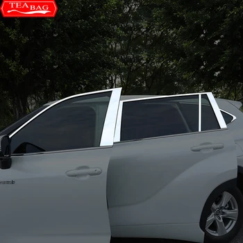  Автомобилна Прозорец Накладки За Toyota Highlander Kluger XU70 2020 2021 2022 От Неръждаема Стомана, устойчива на надраскване, Рафтове, Стелажи, Аксесоари