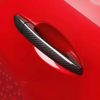  Десен Волан За Mazda CX-3 CX3 2016 2017 2018 2019 2020 Капачка на Дръжката на Вратата на Колата е От Въглеродни влакна, Аксесоари За Полагане на Автомобили