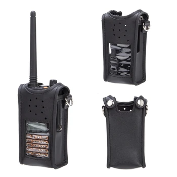  Защитен Калъф Радио Кожена Чанта за UV-9R Plus BF-A58 BF-9700 GT-3WP Преносима радиостанция против износване Седалките