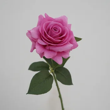  Изкуствена Латексова Голяма Роза На Сватбата Булката Розови Рози Разклонение На Дома Хол Градина Усещане За Хидратация Моделиране Украса Украса