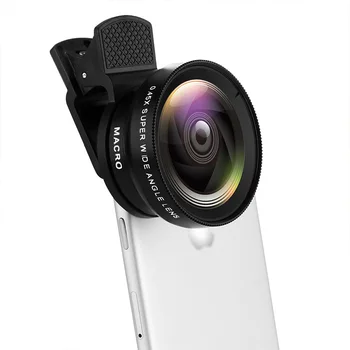  Комплект Лещи за телефон 0.45 x Супер Широкоъгълен и 12.5 x Супер макро обектив за телефон iPhone 14 13 Xiaomi more мобилен телефон HD Камера Lentes