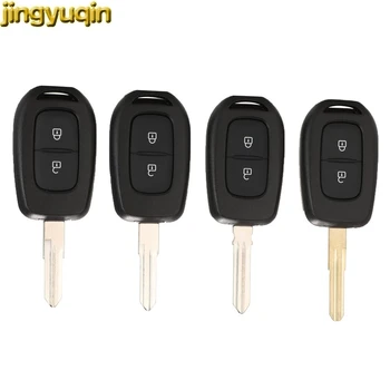  Корпус дистанционно на Ключа на Автомобила Jingyuqin За Renault Symbol Trafic Dacia Logan Lodgy Dokker Duster Clio4 Sandero 2/3 Бутони