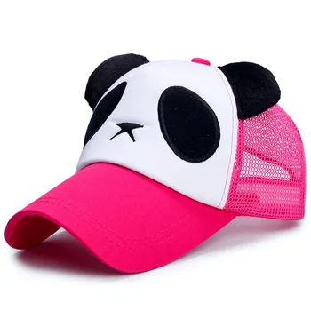  Модни Окото бейзболна шапка с изображение на Панда от Картун за Мъже, Жени и Деца, Лятна Градинска Дишаща Мрежа бейзболна шапка в стил хип-Хоп, Женска Шапка от Слънцето