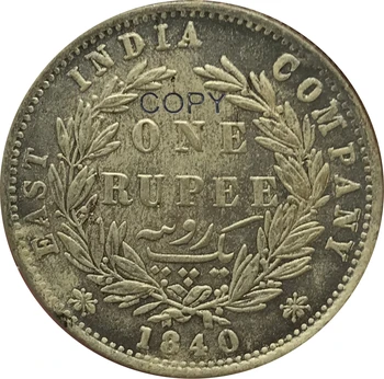  Монети на Индия Уилям IIII 1840 Британската Източно-Индийска Компания е Една Рупия Мельхиоровая Сребърна Копирни Монета