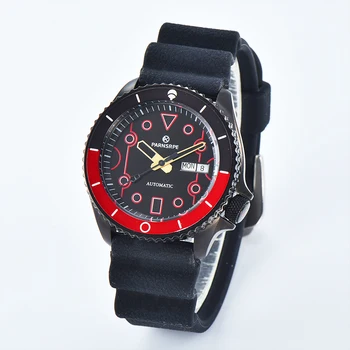  Мъжки часовник серия PARNSRPE SK007 Механизъм NH36A С Циферблат с кибер-Модел И Индикатор за Ден и Дата, Спортни Автоматични Механични Часовници