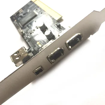  Нов 3 Порта Firewire IEEE 1394 4/6 Pin PCI към 1394 DV Контролер Карти заснемане на видео Адаптер за HDD MP3 PDA
