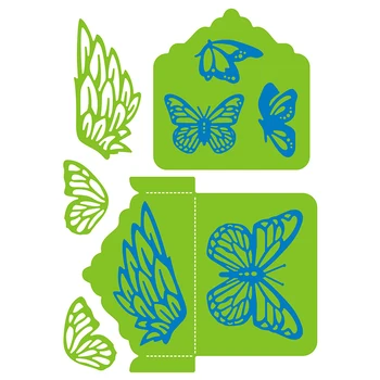  Нов Плик с Пеперуда Ръчен Занаят Форма За Релеф 2021 Метални Режещи Печати за 