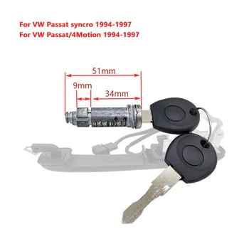  Подходящ за Volkswagen Passat B4 1994-1997 Комплект за Ремонт на външна Дръжката на Вратата Гумена Подложка Цилиндър Замъка Ключ