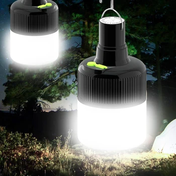  Преносими Led Лампи USB Акумулаторна Лампа Палатка на Къмпинг Светлина Открит Водоустойчив Нощен Пазар Светлина Безжични Висящи Лампи