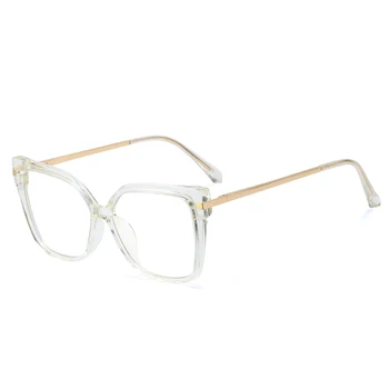  Секси и модерен Анти Blu Ray Дамски Очила за четене с големи полнокадровым дизайн и гореща Продажба с метални Крака