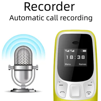  СЕРВО BM10 Малък Мобилен Телефон с Bluetooth Слушалка Гласова Чейнджър Наречие Ниска Радиация Запис на Разговор 2 SIM Мини Отключени за Мобилен Телефон