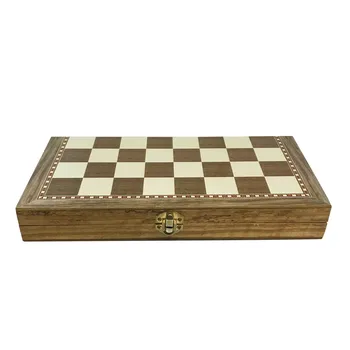  Универсален стандартен 3 В 1-Дървена Международен комплект шах и пулове, Сгъваема дъска за начинаещи, Пътни Шах, Родител-дете, челночный кораб